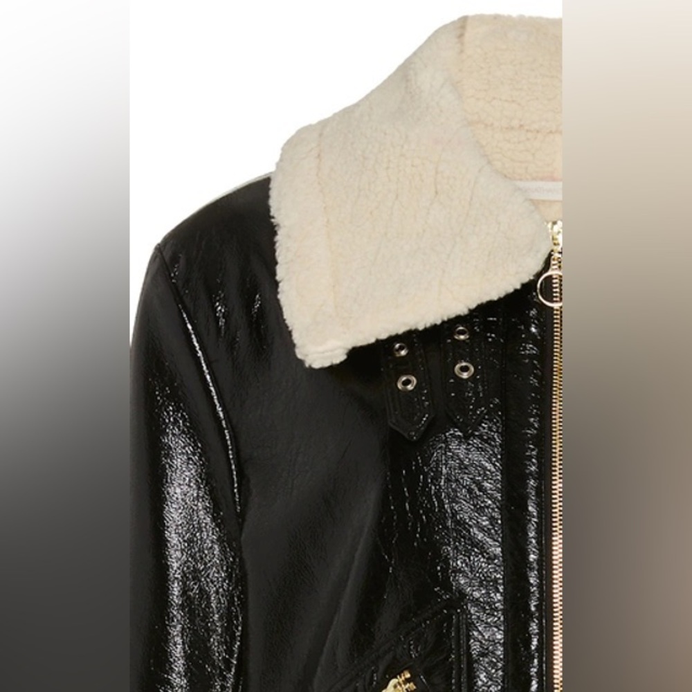 Jonathan Simkhai Sherpa And Suede Aviator Jacket,… - image 3